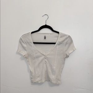 White Crop Top